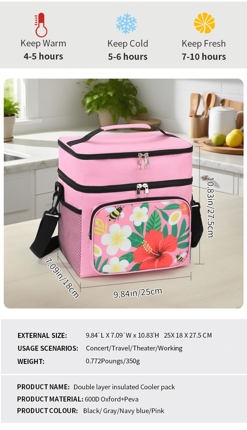 Multi-functional insulated ice packs, picnic bags, portable refrigerated bags, crossbody bags, outdoor tableware storage boxes, insulated boxes, aluminum foil bags detail image 13