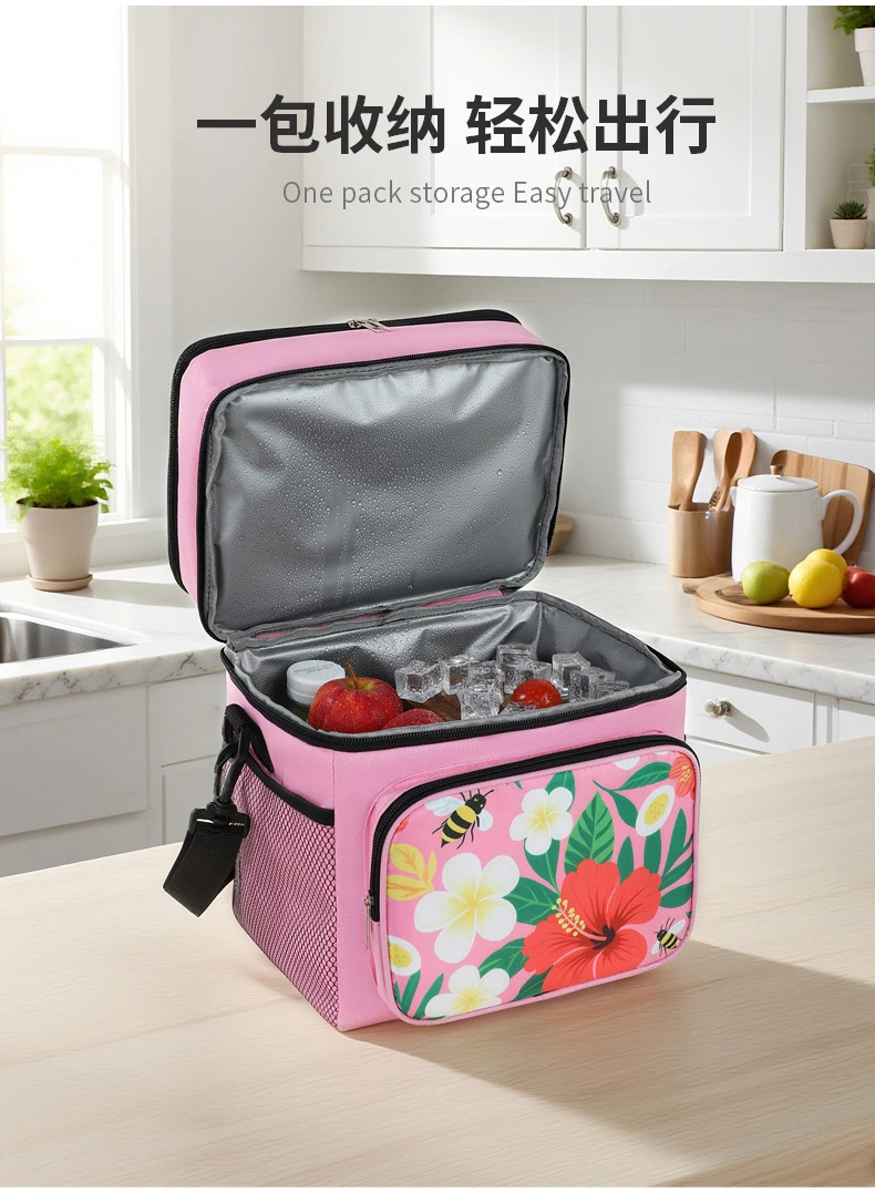 Multi-functional insulated ice packs, picnic bags, portable refrigerated bags, crossbody bags, outdoor tableware storage boxes, insulated boxes, aluminum foil bags detail image 10