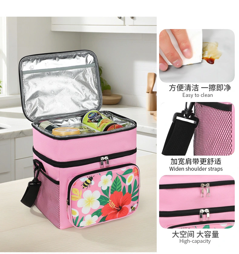 Multi-functional insulated ice packs, picnic bags, portable refrigerated bags, crossbody bags, outdoor tableware storage boxes, insulated boxes, aluminum foil bags detail image 11