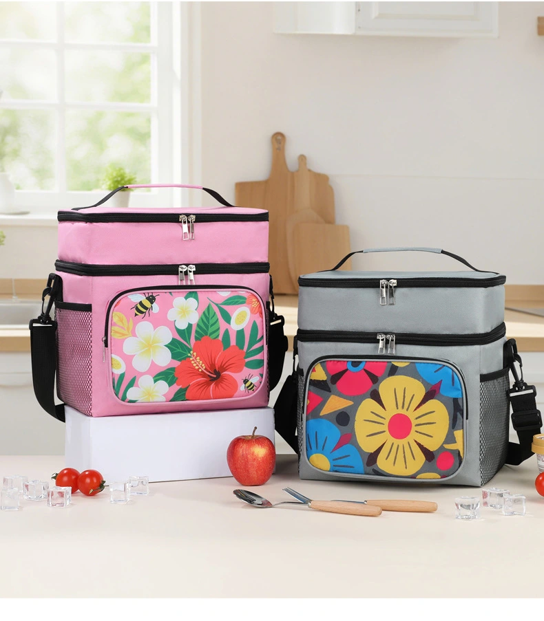 Multi-functional insulated ice packs, picnic bags, portable refrigerated bags, crossbody bags, outdoor tableware storage boxes, insulated boxes, aluminum foil bags detail image 6