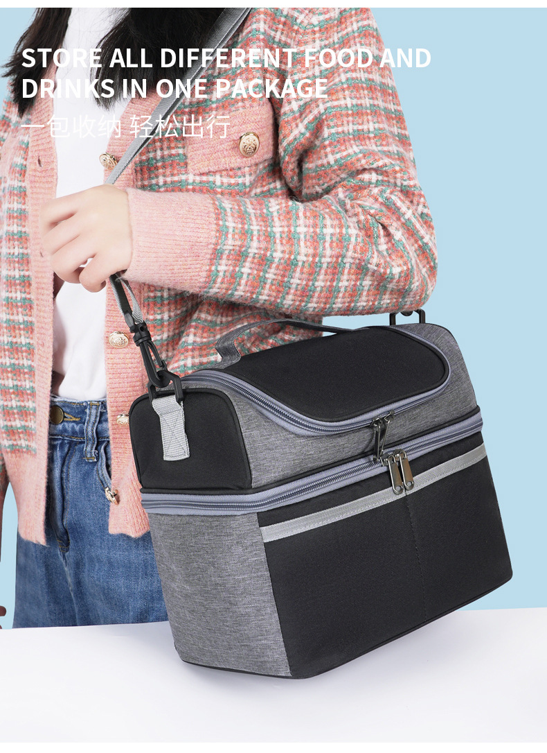 Multi-functional insulated ice packs, picnic bags, portable refrigerated bags, crossbody bags, outdoor tableware, insulated boxes, aluminum foil bags - essential for travel detail image 7