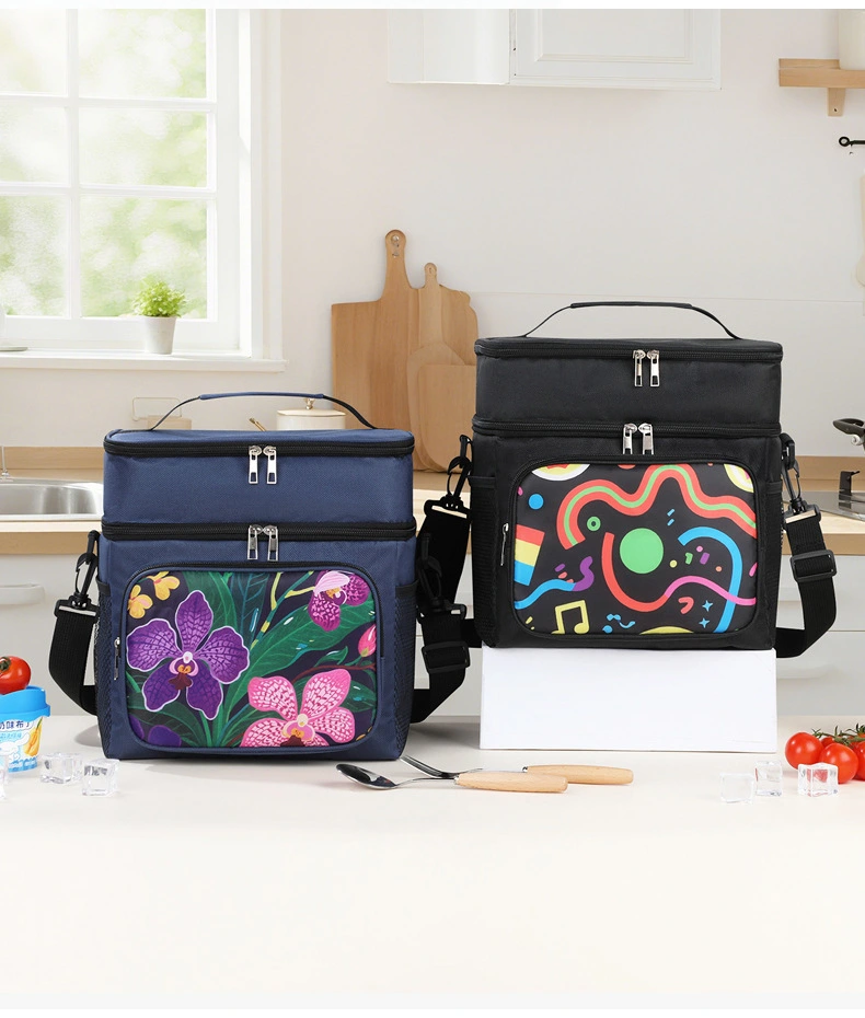 Multi-functional insulated ice packs, picnic bags, portable refrigerated bags, crossbody bags, outdoor tableware storage boxes, insulated boxes, aluminum foil bags detail image 14