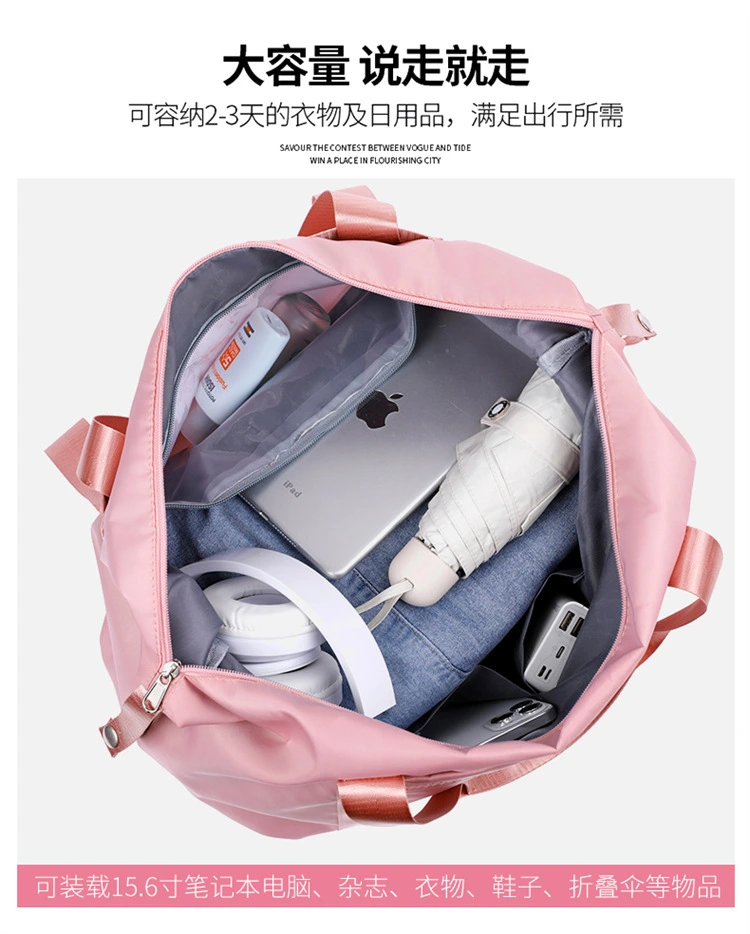 A double-shoulder expandable hand-held luggage bag, a lightweight travel bag for men and women, and a large-capacity multi-functional storage bag detail image 11