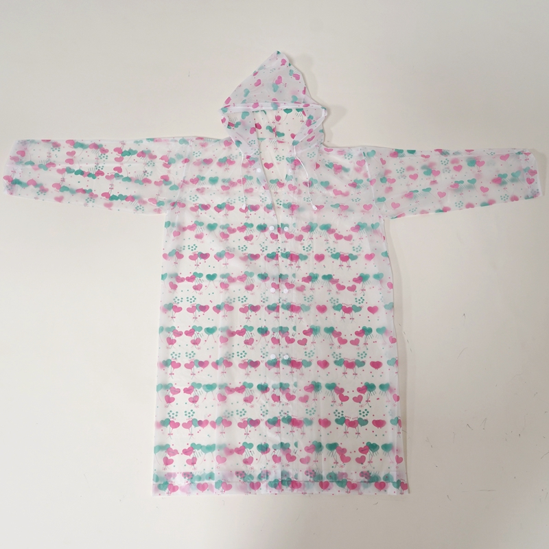 The new EVA children's raincoat with trendy print from Li Wang is a must-have raincoat for outdoor travel and daily life