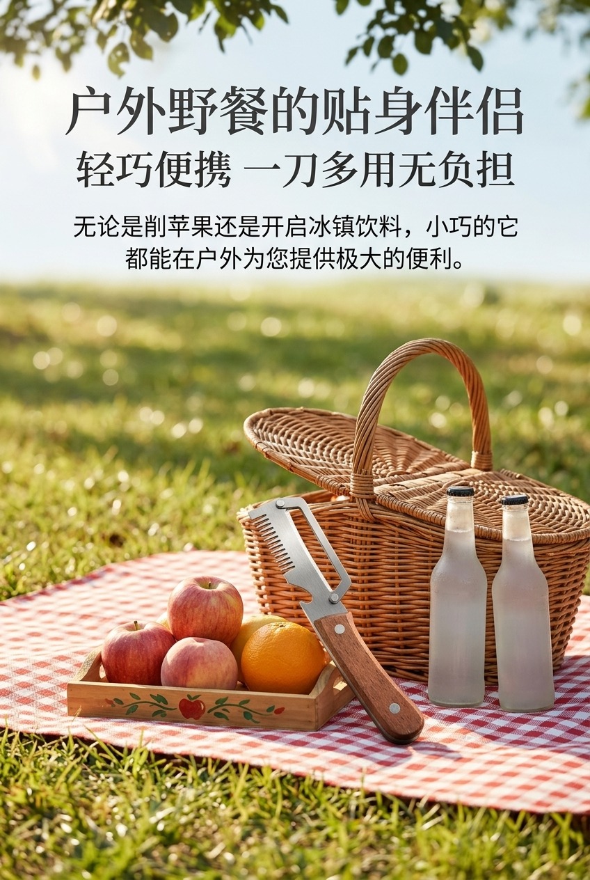 多功能不锈钢削皮刀厨房用品手动削皮器水果蔬菜刃口锋利实用耐用适合日常使用剔鳞详情9