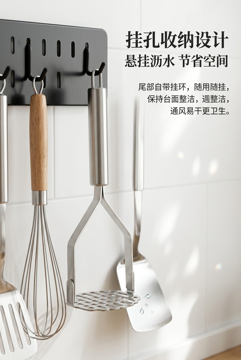多功能手动料理机不锈钢压泥器蒜泥搅蒜机食品破壁搅拌机厨房必备工具详情6