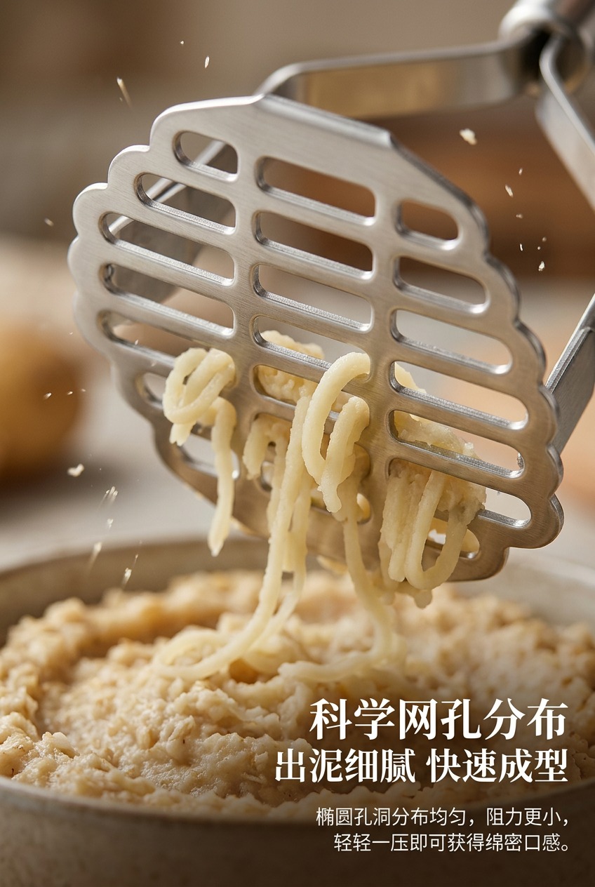 多功能手动料理机不锈钢压泥器蒜泥搅蒜机食品破壁搅拌机厨房必备工具详情3