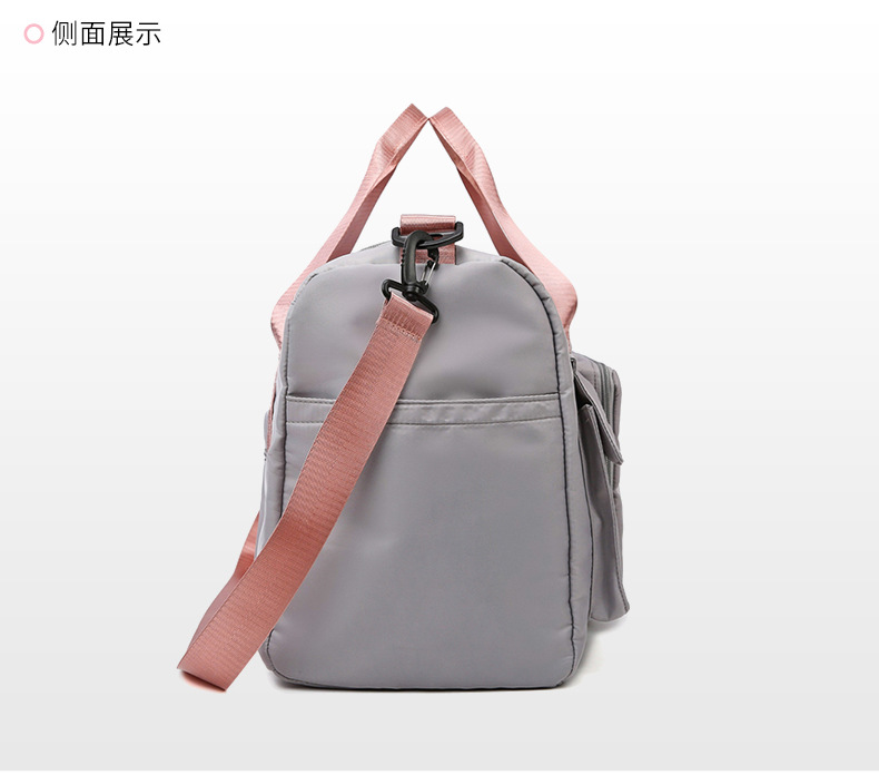 Fitness bags, dry and wet separation swimming training bags, shoe compartment style luggage bags, multi-functional single-shoulder travel bags, sports bags detail image 10