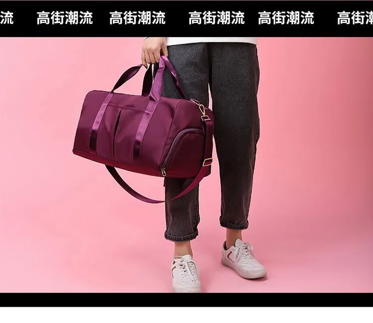Multi-functional dry-wet separation travel bag, large-capacity luggage bag, sports bag, portable casual bag, suitable for both men and women detail image 8