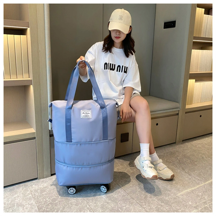 290 travel bag, large-capacity three-layer expandable long and short distance delivery bag, waterproof dry and wet separation detachable universal wheel luggage bag detail image 6