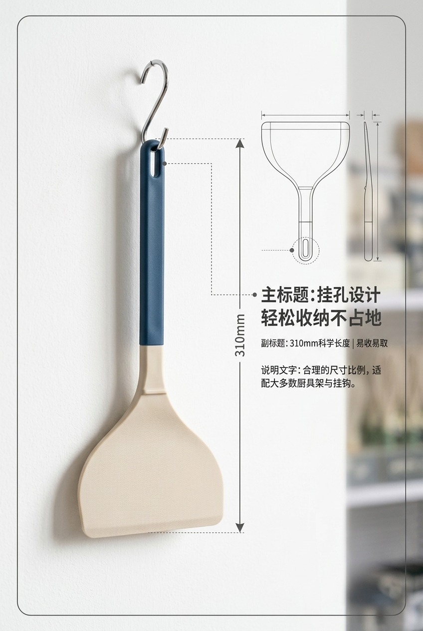 食品级硅胶铲子不粘锅专用锅铲耐高温硅胶铲子护锅家用炒菜铲大铲详情9