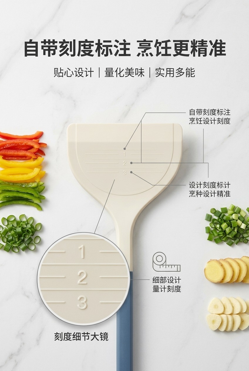 食品级硅胶铲子不粘锅专用锅铲耐高温硅胶铲子护锅家用炒菜铲大铲详情4