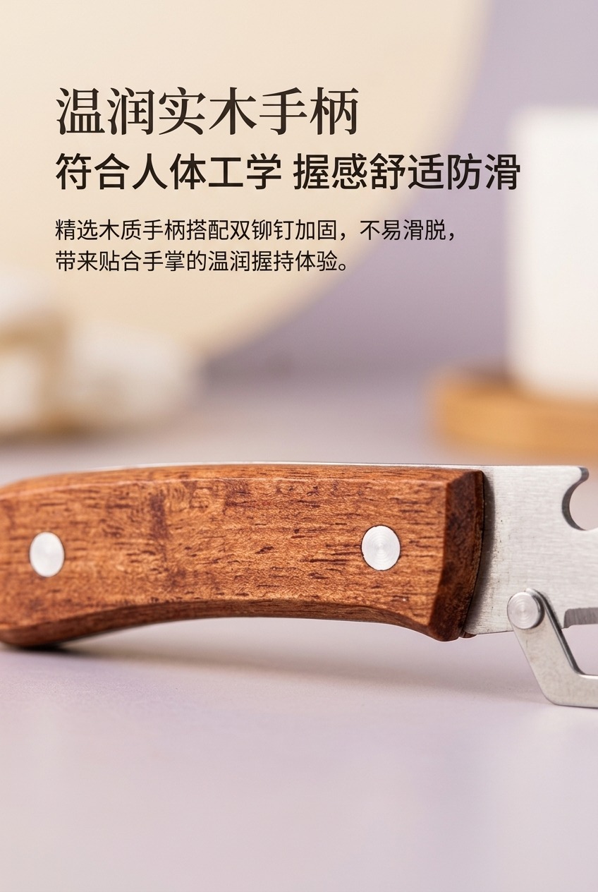 多功能不锈钢削皮刀厨房用品手动削皮器水果蔬菜刃口锋利实用耐用适合日常使用剔鳞详情6