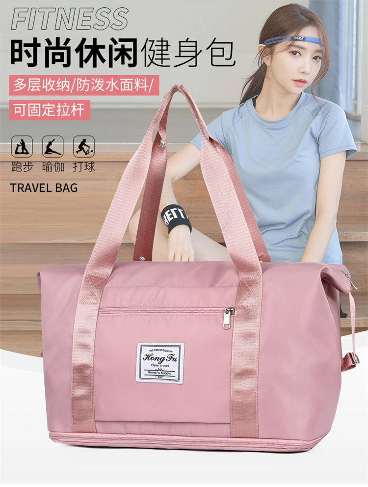 A double-shoulder expandable hand-held luggage bag, a lightweight travel bag for men and women, and a large-capacity multi-functional storage bag detail image 6