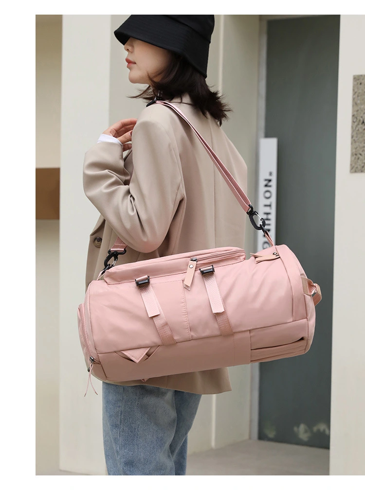 Multi-functional dry-wet separation sports travel bag, luggage bag, large capacity, lightweight, waterproof, suitable for both men and women, three-in-one bag detail image 16
