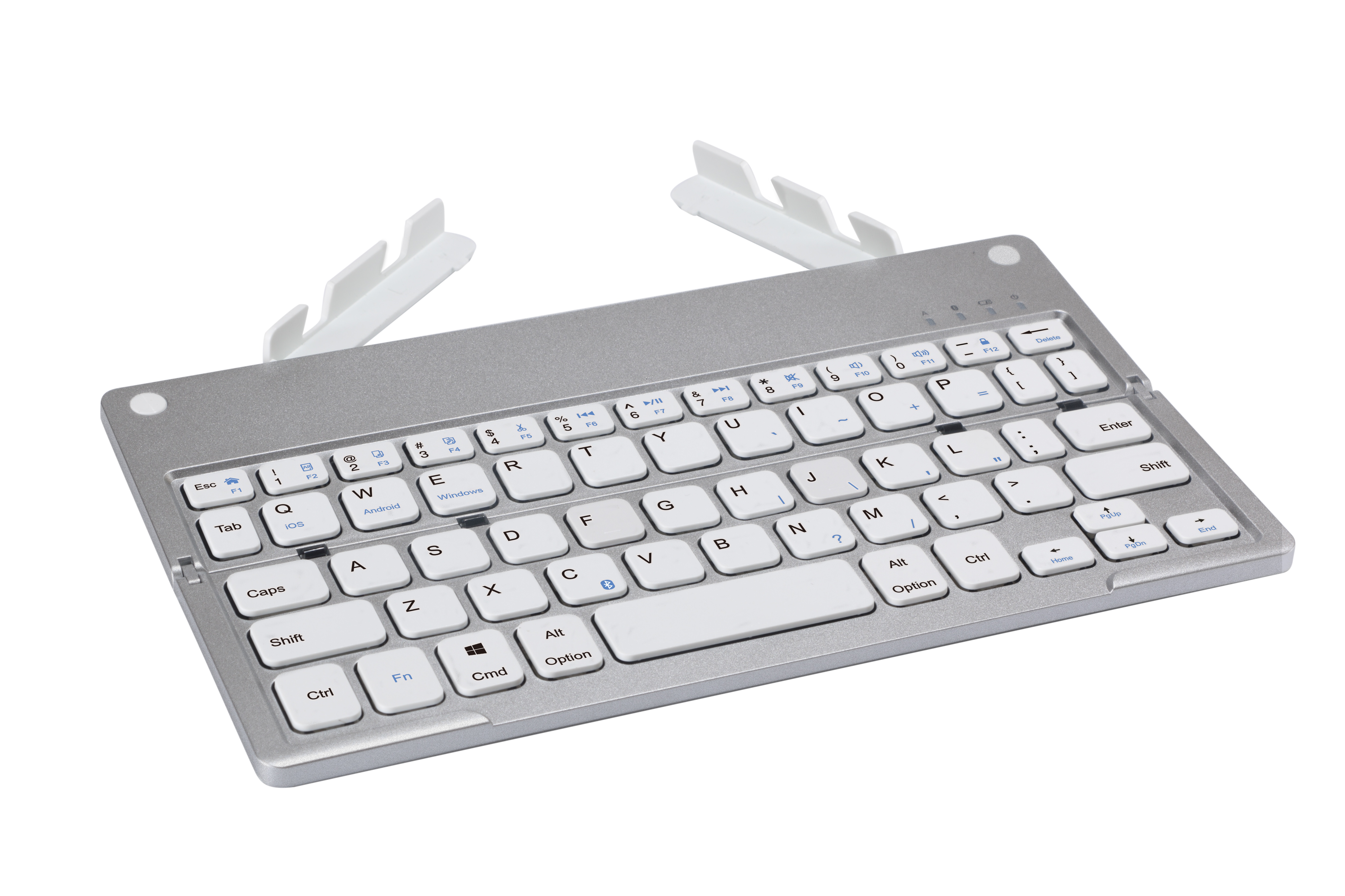 Harmonica-style portable Bluetooth folding keyboard for office use details Picture