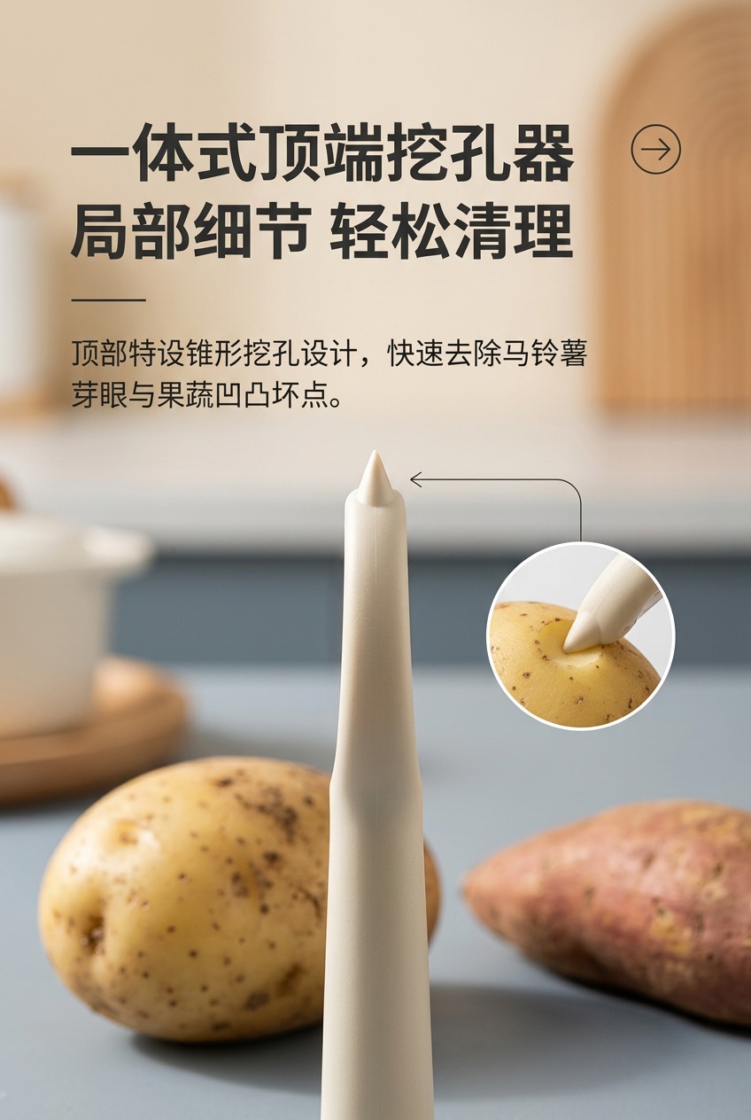 不锈钢削皮器刮皮刀削皮刀厨房专用家用土豆去皮神器水果蔬菜瓜刨P形详情4