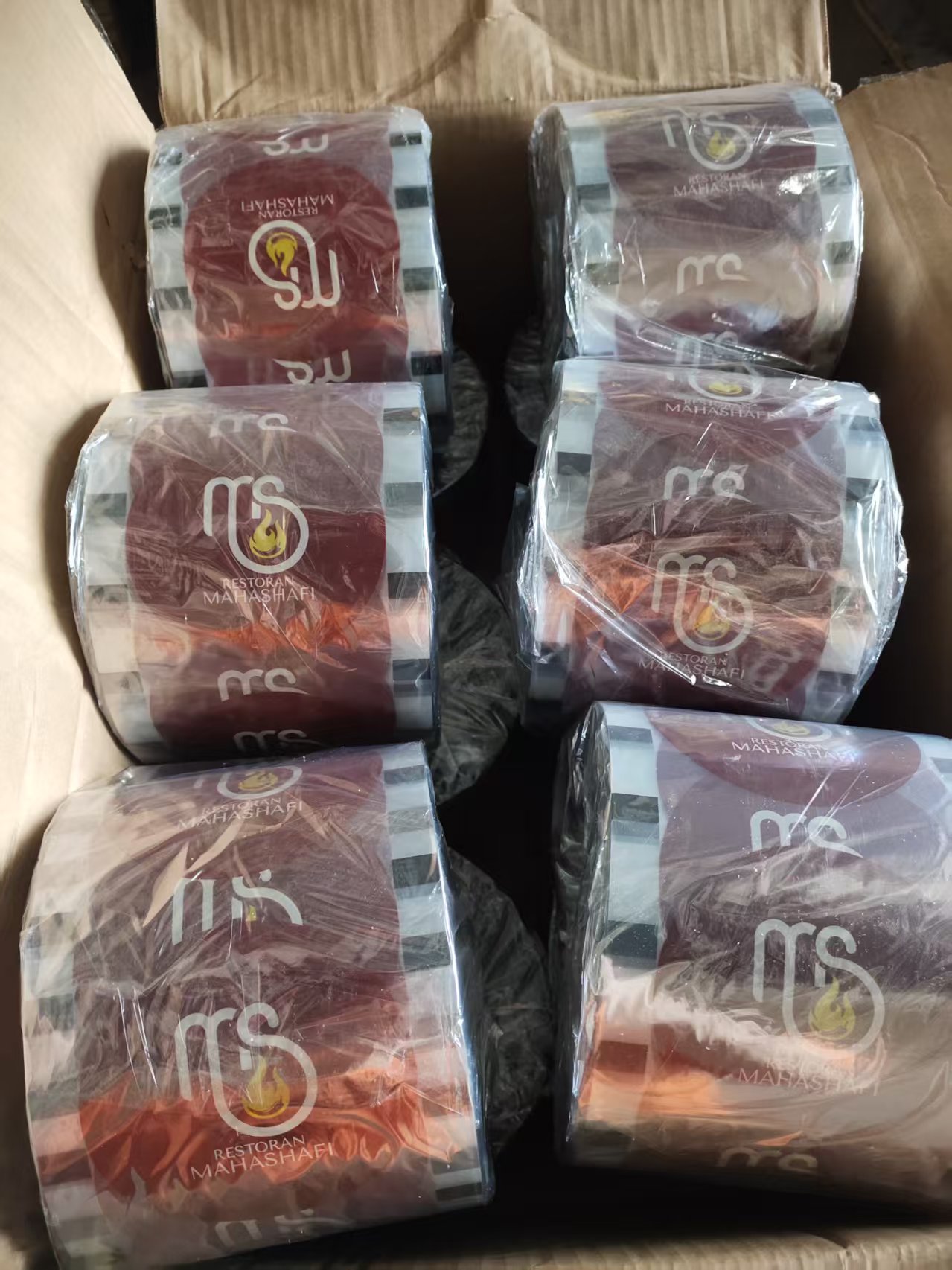 9095 diameter milk tea cup PP cup sealing film, disposable paper-plastic dual-purpose transparent frosted sealing film with logo printing Item Picture
