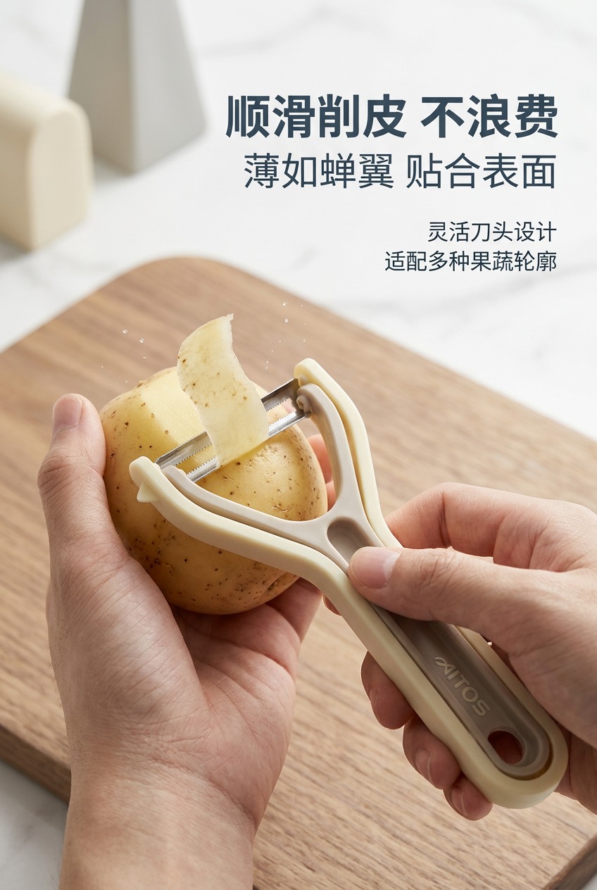 家用水果刀瓜果刀厨房多功能苹果削皮刀刨皮刀去皮器多功能二和一详情4