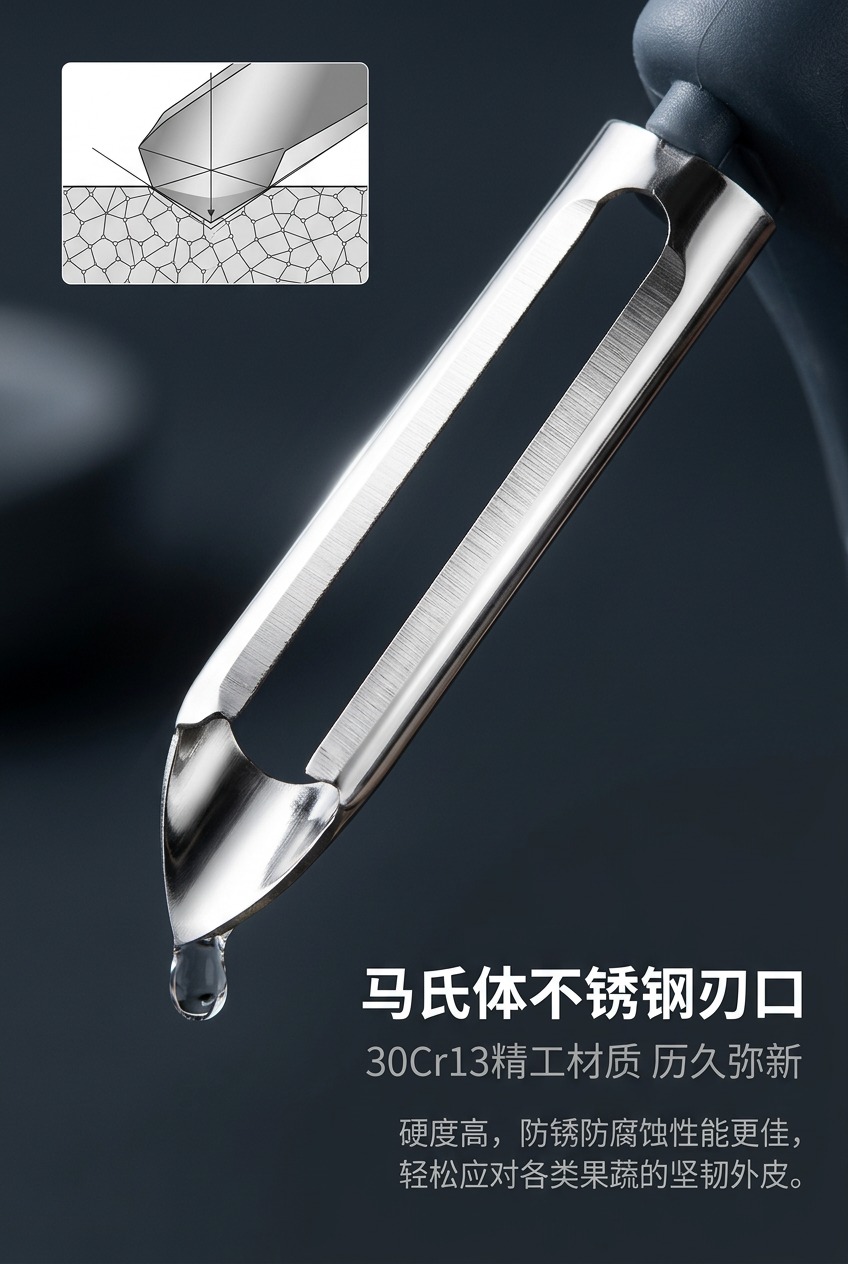 不锈钢削皮器刮皮刀削皮刀厨房专用家用土豆去皮神器水果蔬菜瓜刨P形详情2