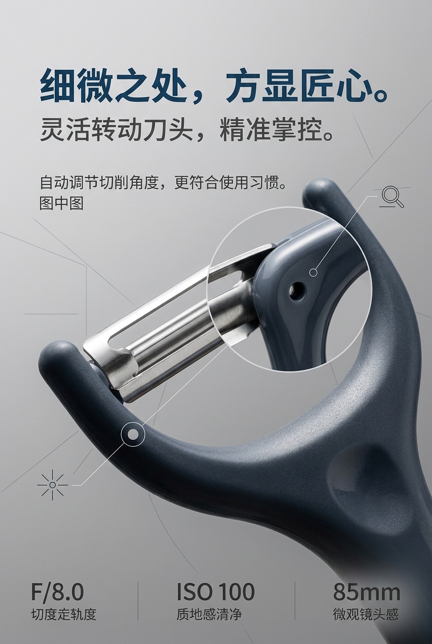 家用不锈钢水果刀瓜果刀苹果削皮刀刨皮刀去皮器土豆皮刮皮详情6