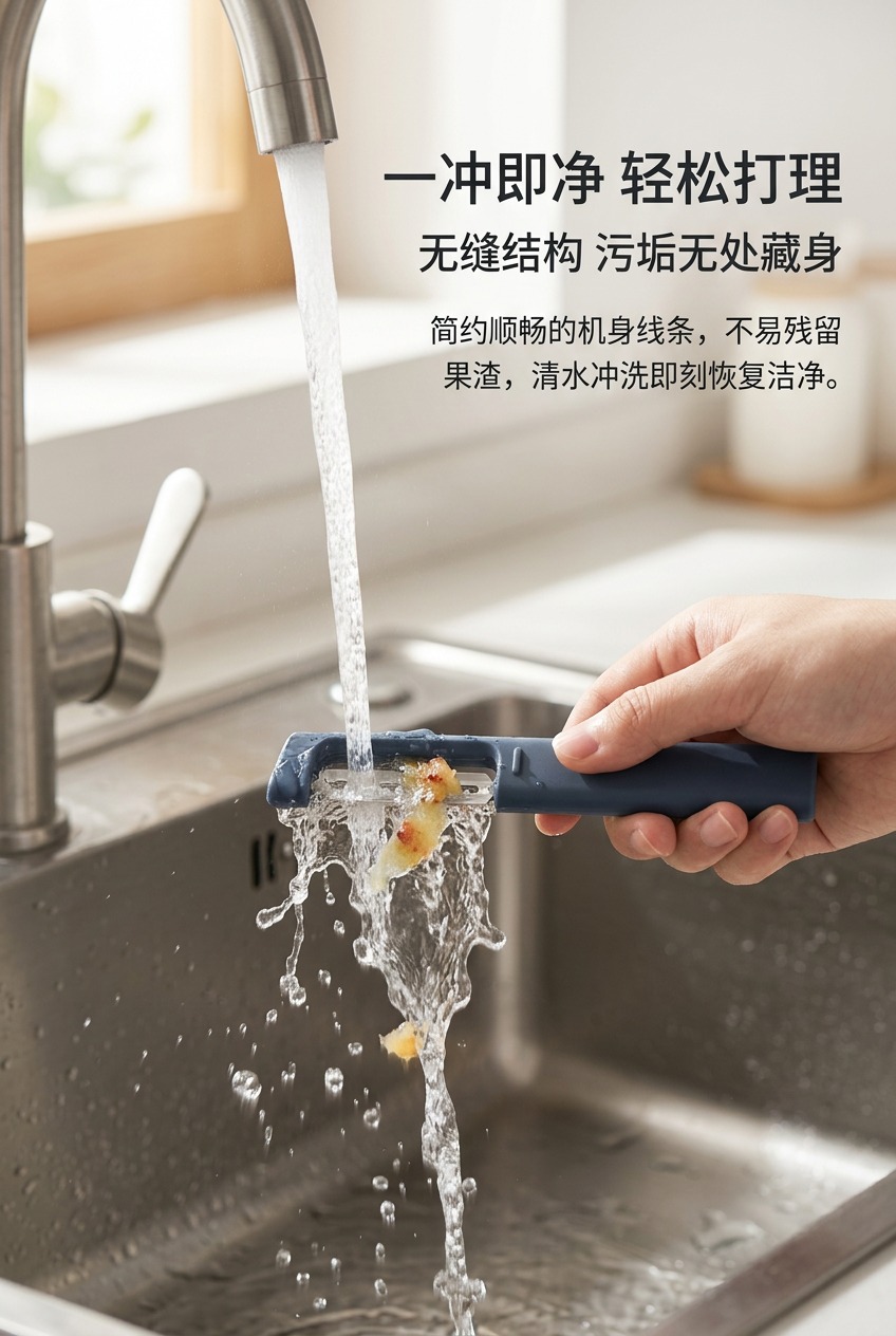日式立式削皮刀米白灰色厨房用品木质台面切割刀片削皮器2元商品区详情7