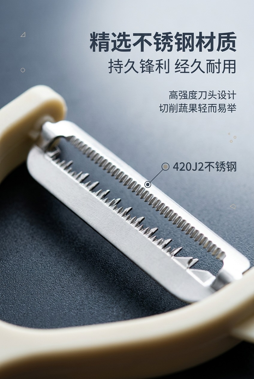 家用水果刀瓜果刀厨房多功能苹果削皮刀刨皮刀去皮器多功能二和一详情3