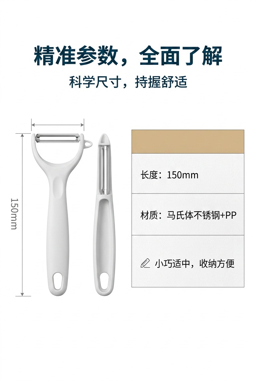 家用不锈钢水果刀瓜果刀苹果削皮刀刨皮刀去皮器土豆皮刮皮详情8