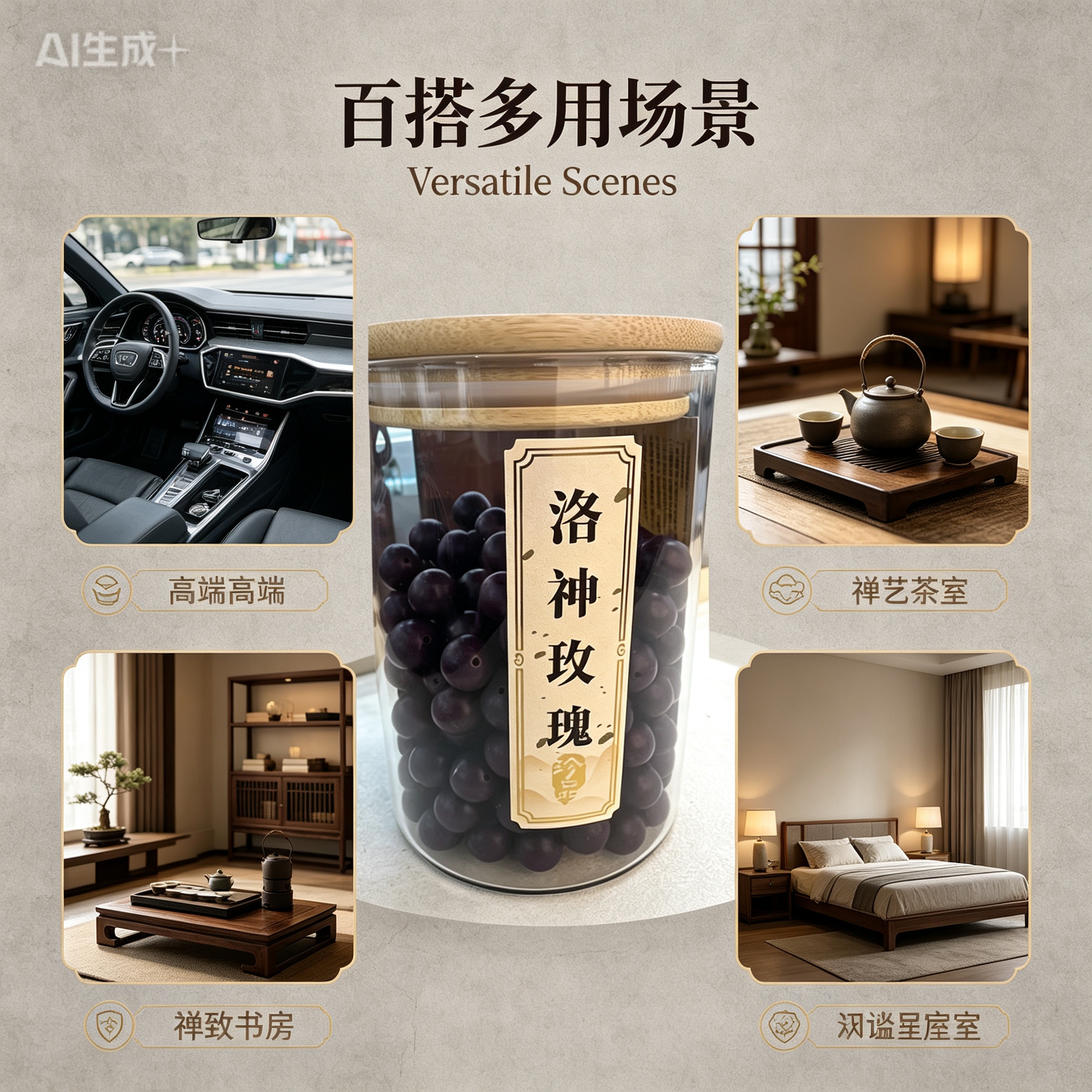 天然中药珠 手工串珠散珠 文玩配饰珠子瑶香阁#0.8洛神玫瑰散珠/颗详情5