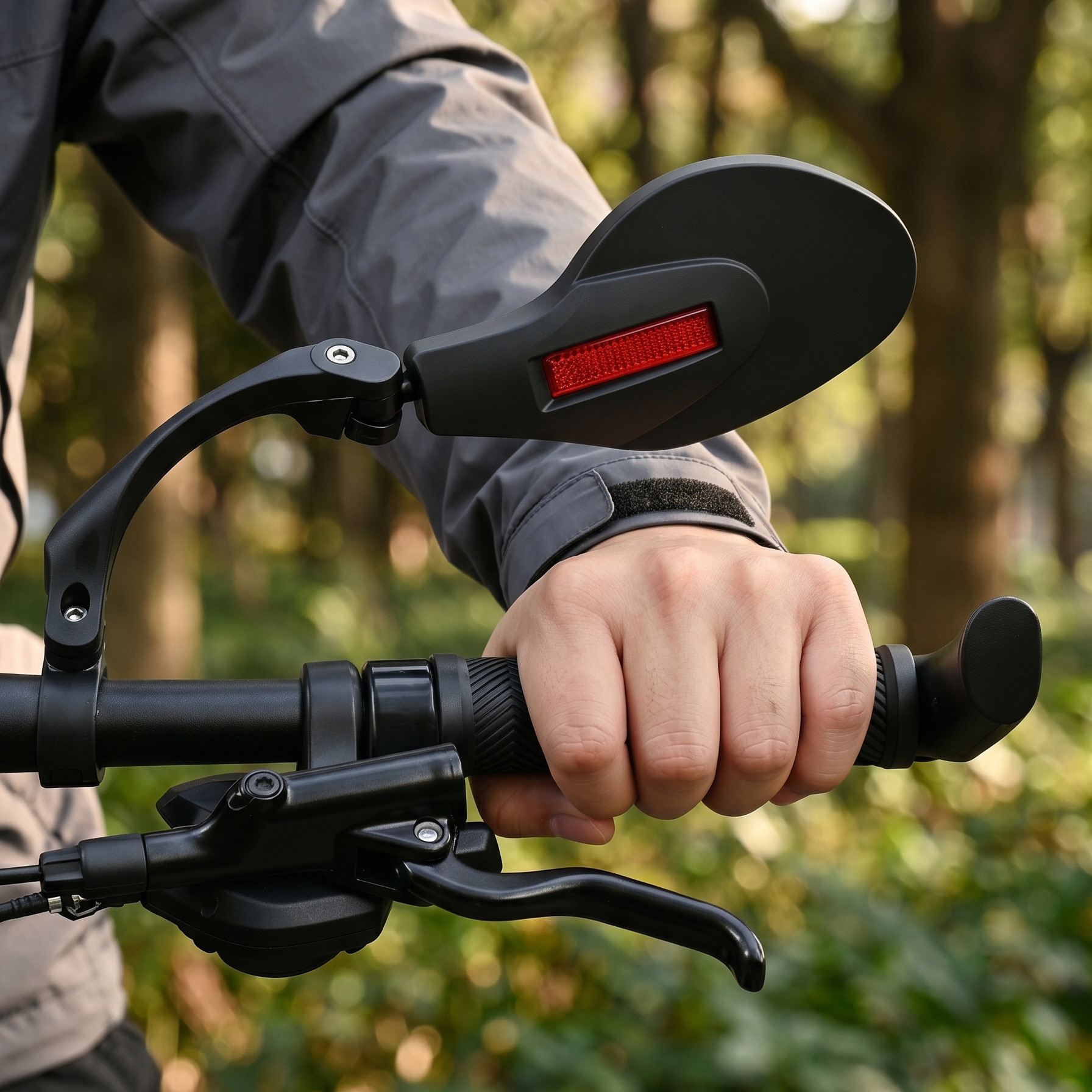 BG-5097, 202203 Oval rearview mirror, bicycle handlebar rearview mirror, flat bicycle rearview mirror, mountain rearview mirror, adjustable rearview mirror for cycling details Picture