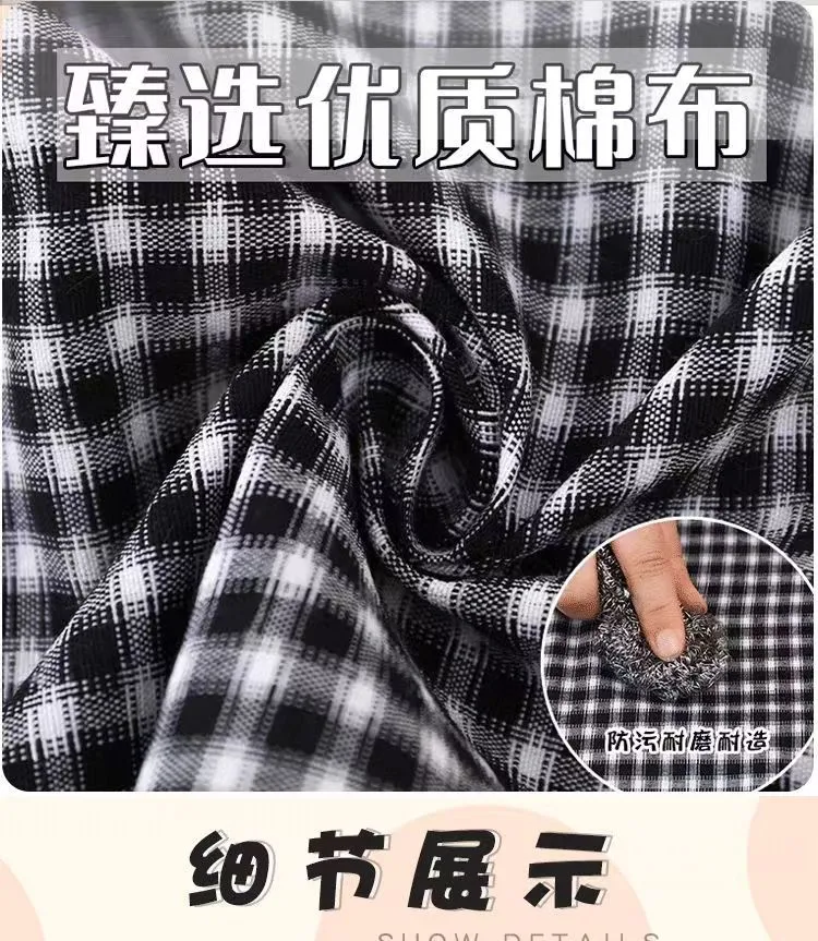 New bambus-joint cotton apron, a fashionable home apron, a kitchen lady's cooking oil-proof work uniform, a breathable waistband detail image 8