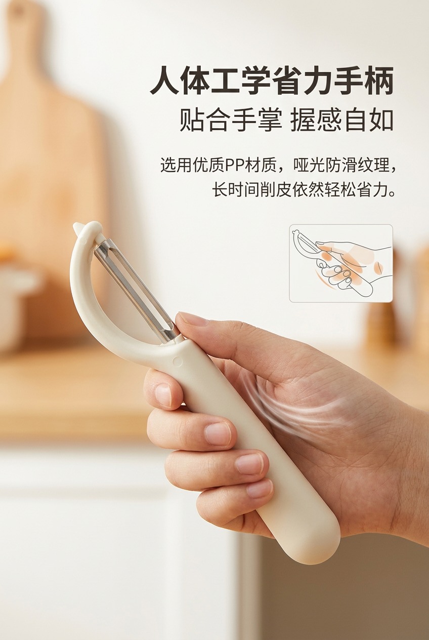 不锈钢削皮器刮皮刀削皮刀厨房专用家用土豆去皮神器水果蔬菜瓜刨P形详情3