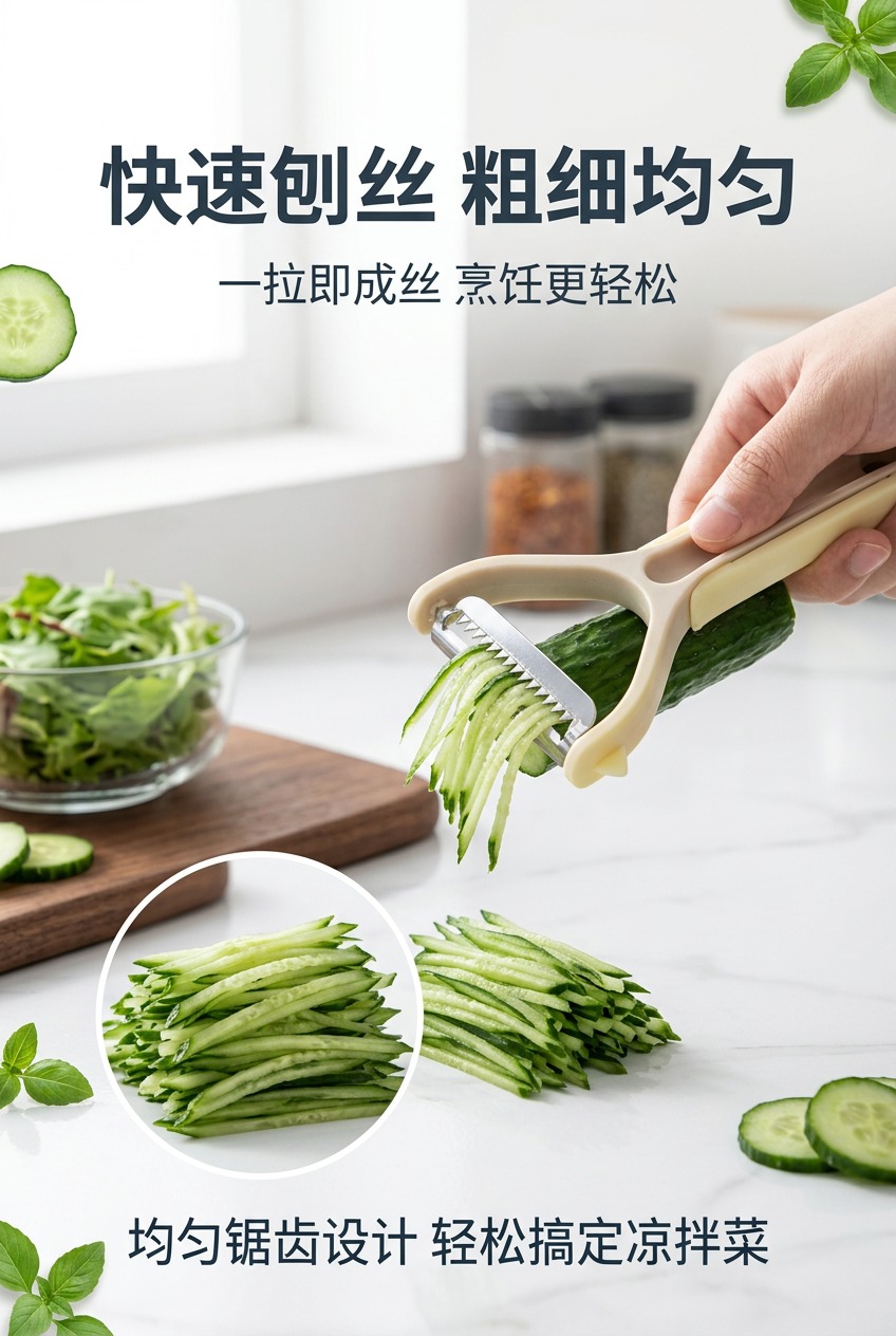 家用水果刀瓜果刀厨房多功能苹果削皮刀刨皮刀去皮器多功能二和一详情5