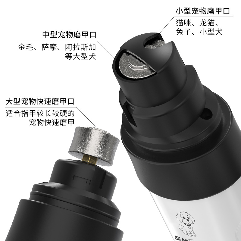 Pet nail sharpener, dog electric nail clipper, cat rechargeable nail clipper, LED nail clipper set, cross-border supplies Application Scenario