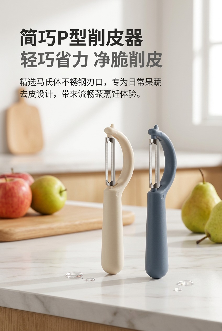 不锈钢削皮器刮皮刀削皮刀厨房专用家用土豆去皮神器水果蔬菜瓜刨P形详情1