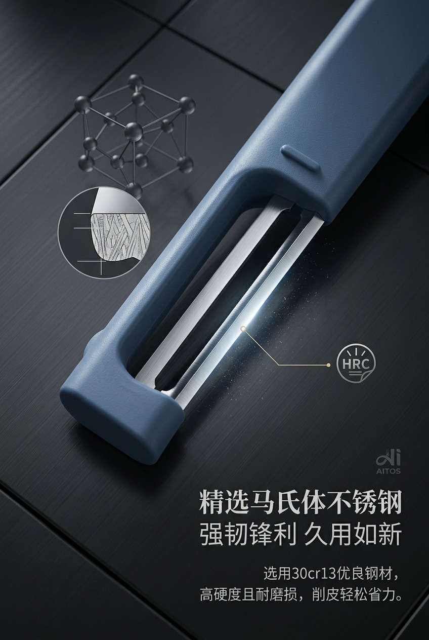 日式立式削皮刀米白灰色厨房用品木质台面切割刀片削皮器2元商品区详情2