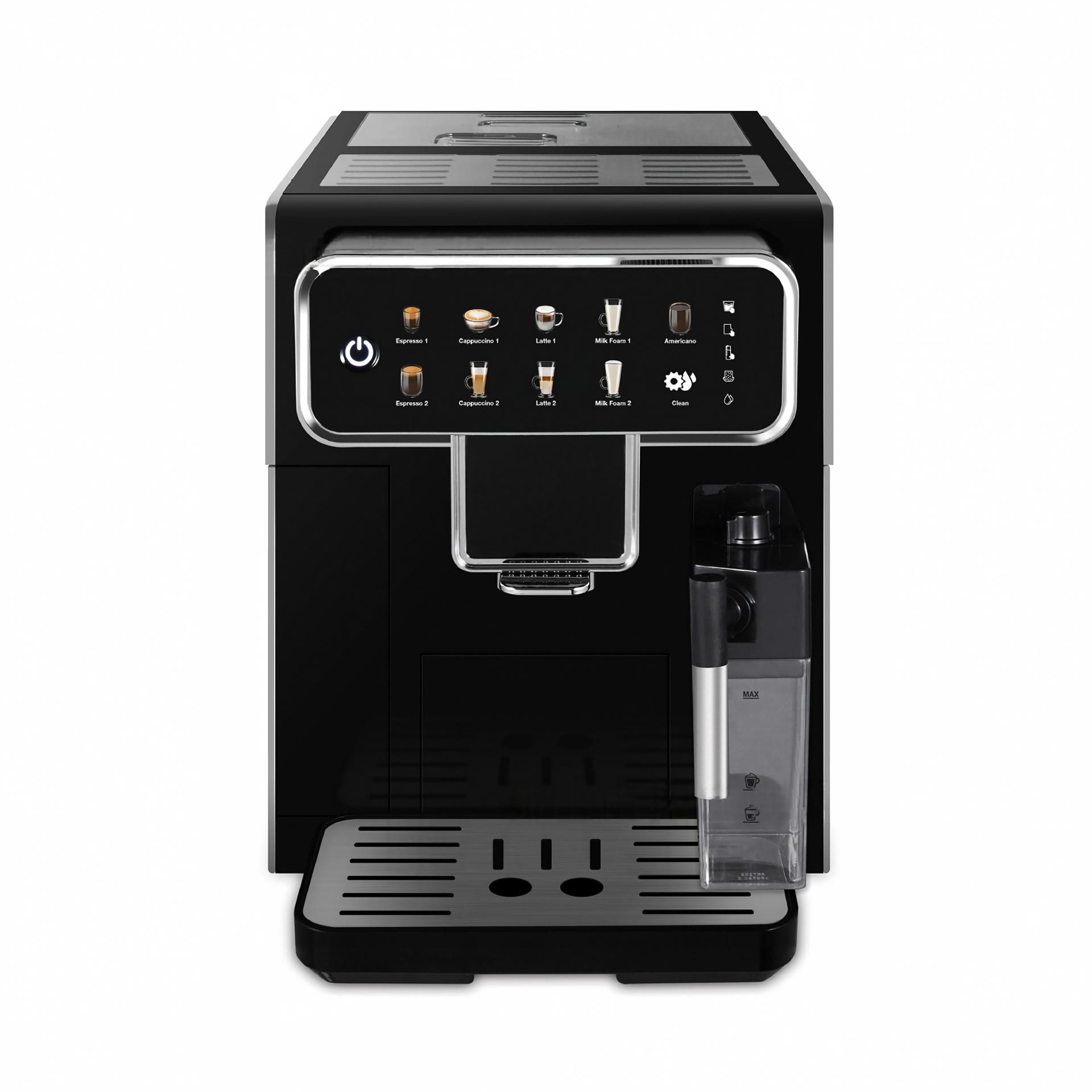 A fully automatic commercial coffee machine with a grinding screen display and one-click operation for multi-functional coffee details Picture