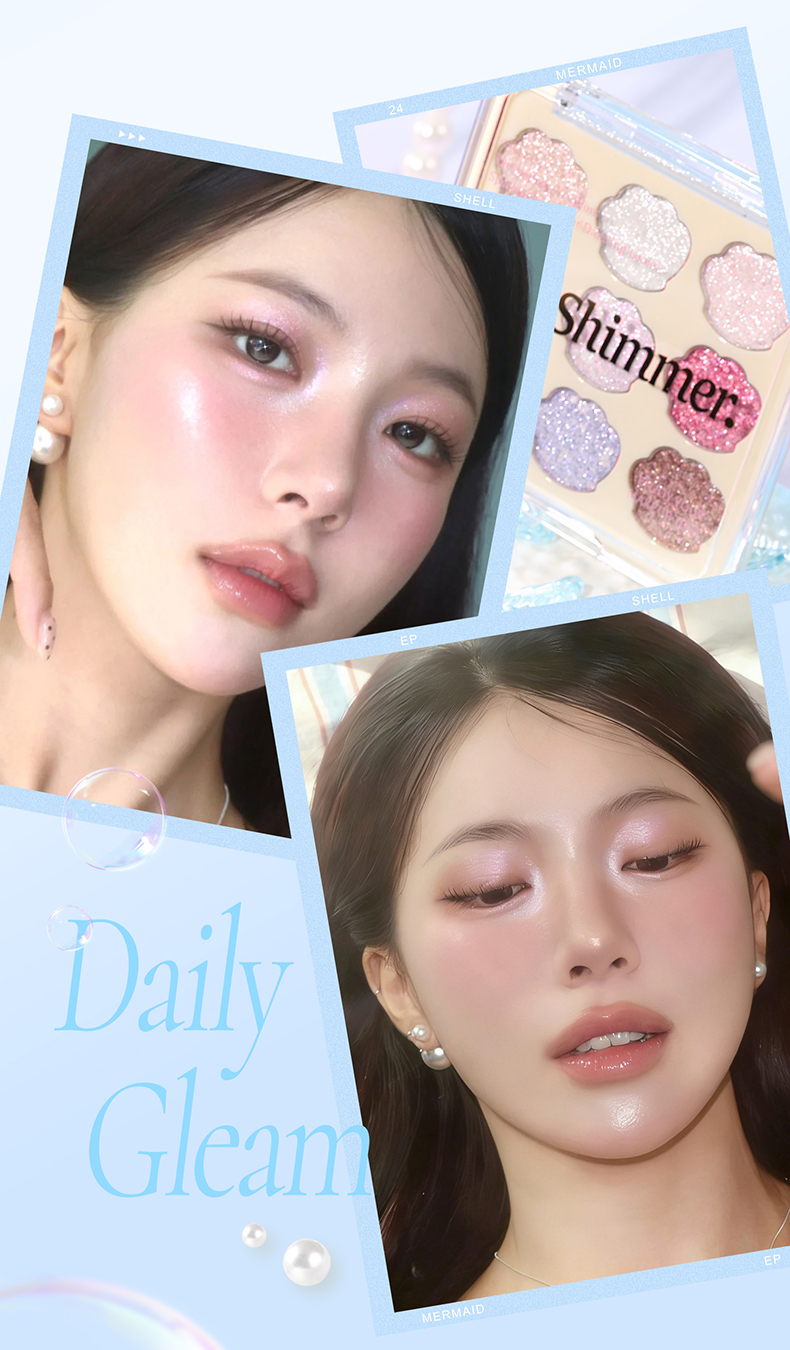 xixi cristal saura broca brillo brillo sombra de ojos highlight gusano de seda rethinking brillo claro a través no volador polvo polarizado broca roto mermaid hime sombra de ojos pic 11
