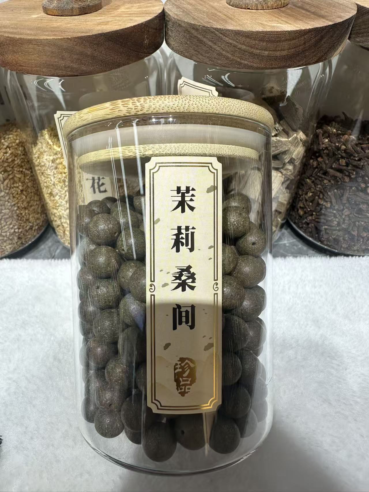 天然药香珠 手工串珠散珠 文玩配饰珠子瑶香阁#1.2茉莉桑间散珠详情5