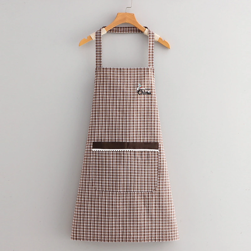 New neck-hanging apron, stain-resistant for work and kitchen, dirt-resistant and breathable for home cooking, work clothes, shoulder straps, neck-hanging waist detail image 4