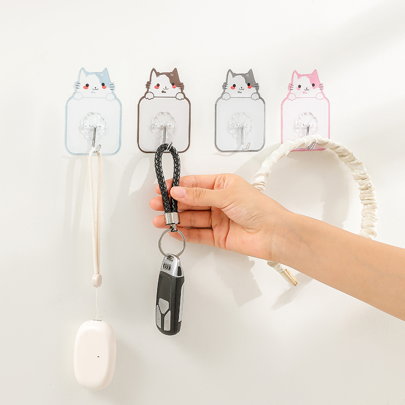 【CL】25Q4#109 Cartoon cat-shaped Christmas lamp suction cup hook, strong adhesion, multi-purpose home storage and decoration product Specification image