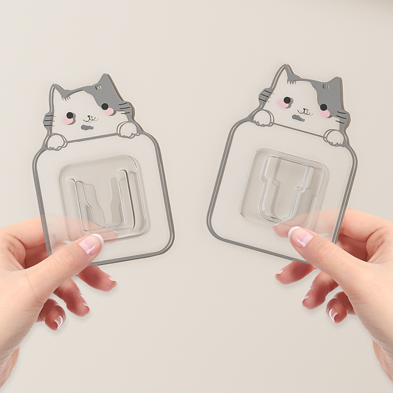 【CL】25Q4#111 Cartoon Cat-shaped charging Cable Storage Buckle Cable Organizer Portable organization and storage Wonder, children's creative cable binding clip Application Scenario