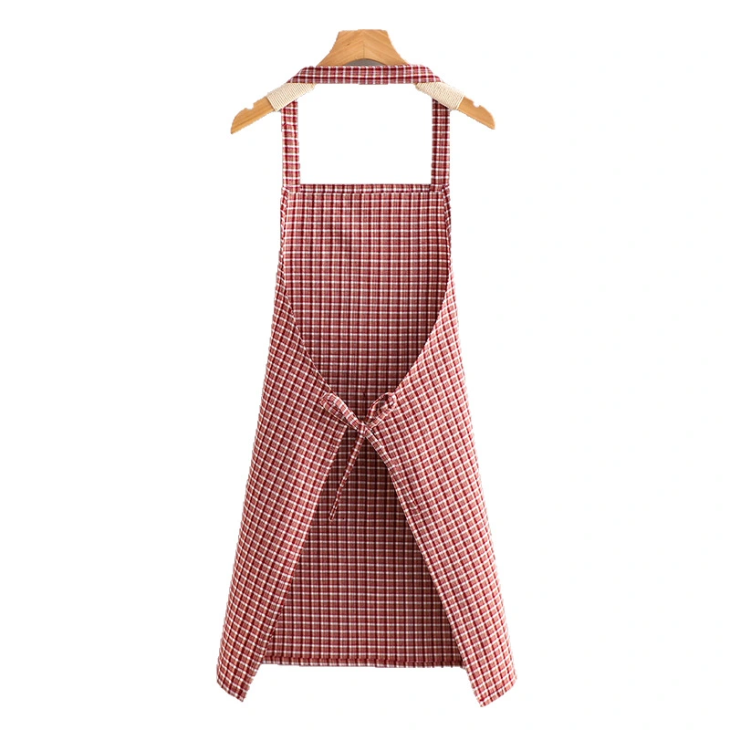 New neck-hanging apron, stain-resistant for work and kitchen, dirt-resistant and breathable for home cooking, work clothes, shoulder straps, neck-hanging waist detail image 5