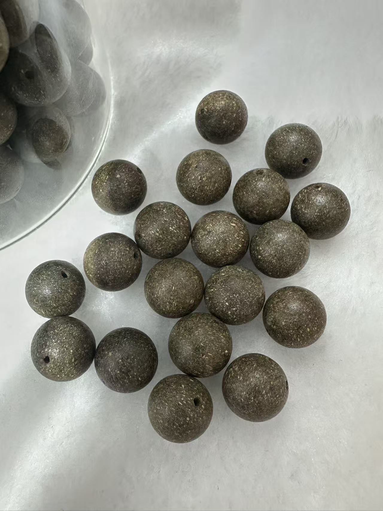 天然药香珠 手工串珠散珠 文玩配饰珠子瑶香阁#1.2茉莉桑间散珠详情2