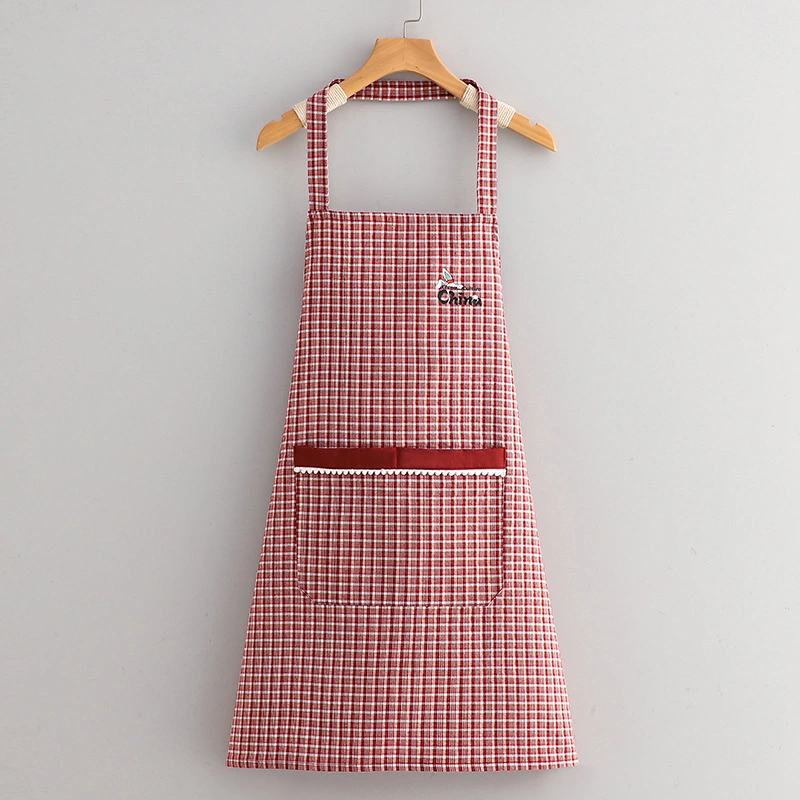 New neck-hanging apron, stain-resistant for work and kitchen, dirt-resistant and breathable for home cooking, work clothes, shoulder straps, neck-hanging waist detail image 3