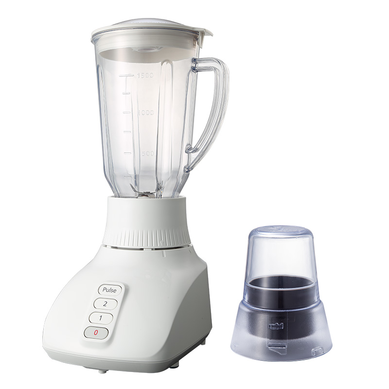 Exportación de comercio exterior especial para el hogar 2 en 1 1.5 mezclador de frutas y verduras con taza de molienda seca taza doble multipropósito punto de manejo de escritorio tipo de escritorio mezclador vertical pequeño aparato electrodoméstico exportación fuente de venta caliente fabricación de fábrica