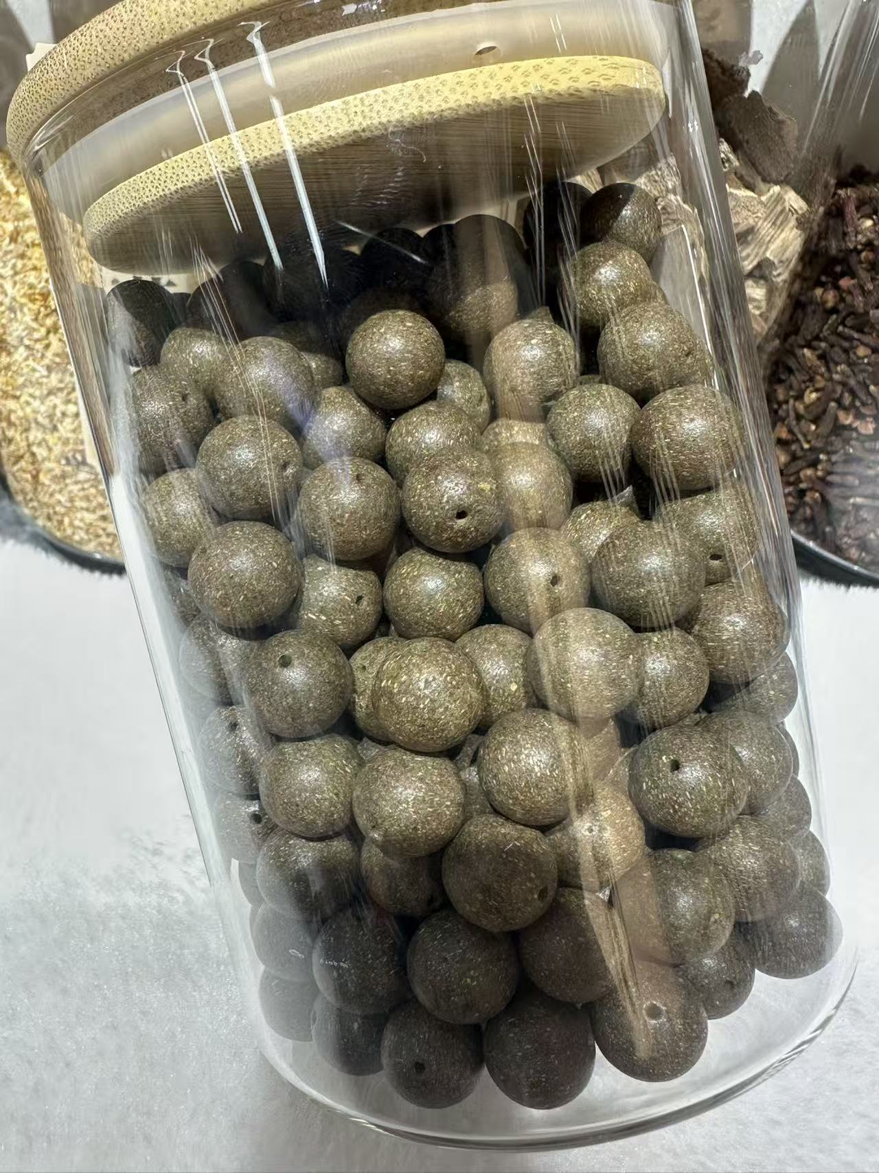天然药香珠 手工串珠散珠 文玩配饰珠子瑶香阁#1.2茉莉桑间散珠详情3