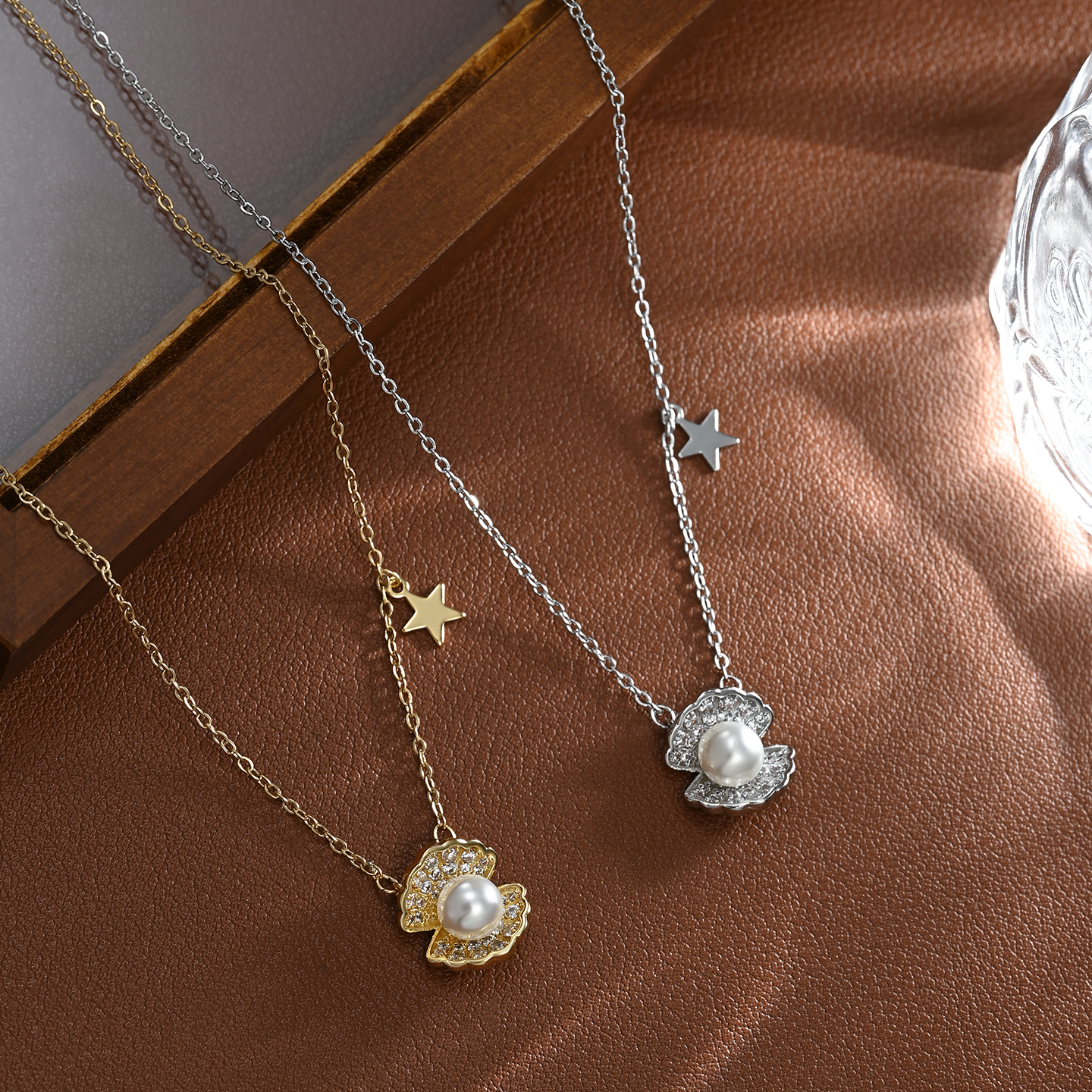 Océano novedad abierto shell perla diseño sentido moda alta clase lujo diario versátil collar