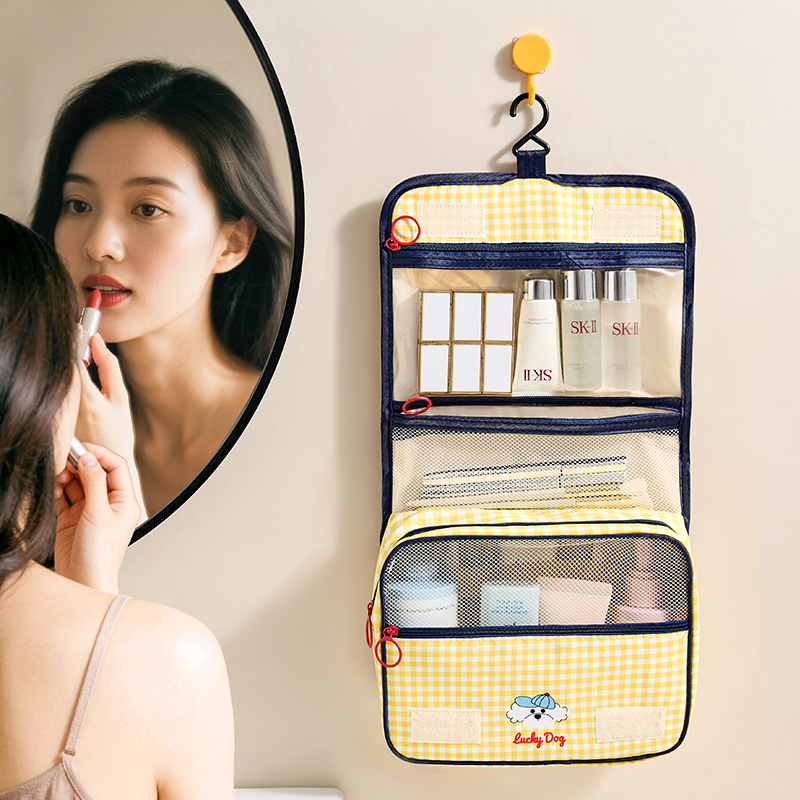 【CL】26Q3#0648 Multi-functional grid storage Bag, Toiletries, moving packing and organizing bag, Home and travel storage bag