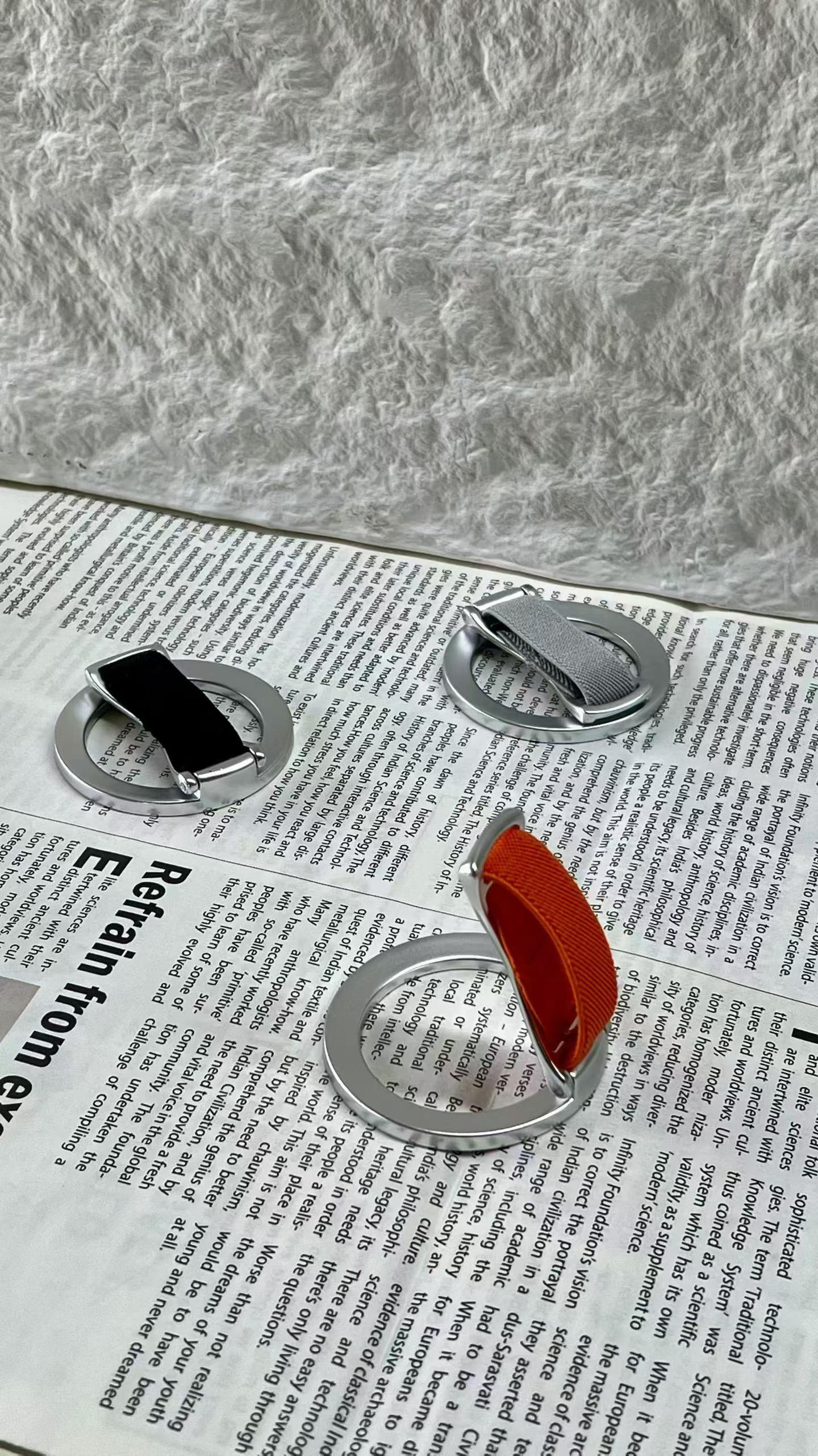 New magnetic phone ring stand magsafe ring buckle webbing rotating desktop lazy magnetic rotation detail image 6